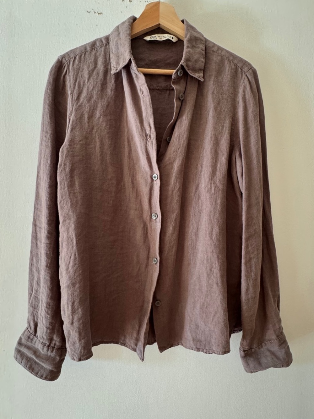 ZARA 100% Linen Shirt